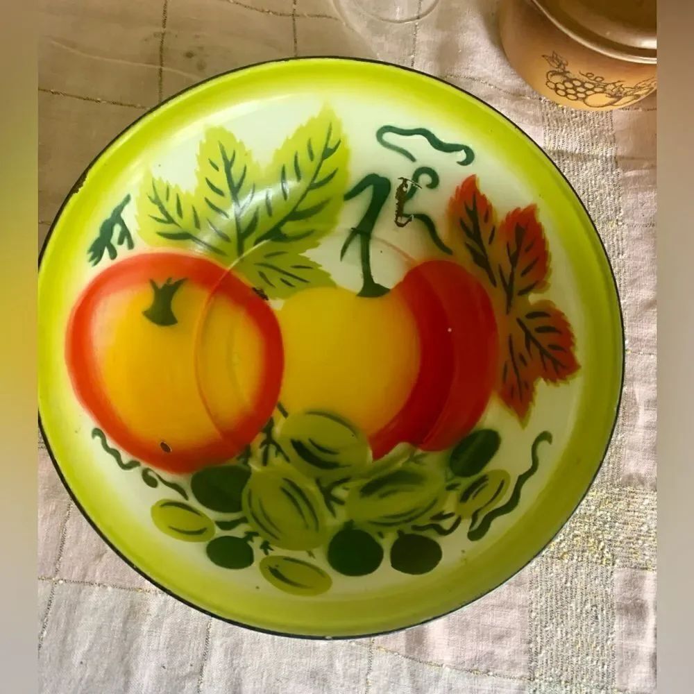 Vintage Enamel Ware Dishpan/Mid Century